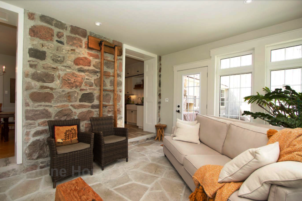 sunroom Ontario stone home for sale 3820 Concession Road 6 clarington