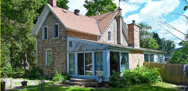 stone home for sale in Ontario near st lawrence river