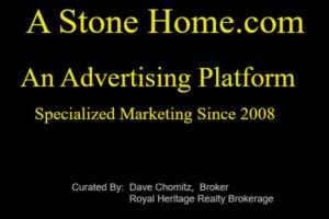 stone home advertising and marketing heritage historic settler stone homes real estate in Ontario