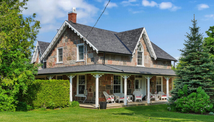 heritage Ontario Stone Home retreat property farm acerage for sale